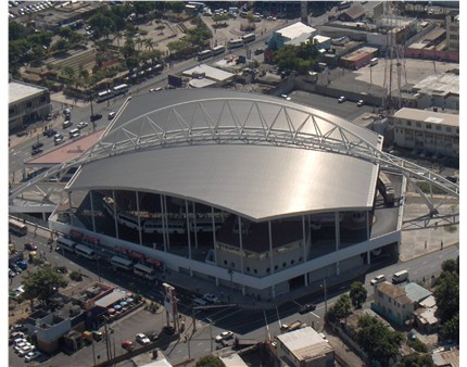 Aerial View of The Half Way Tree Transport Center